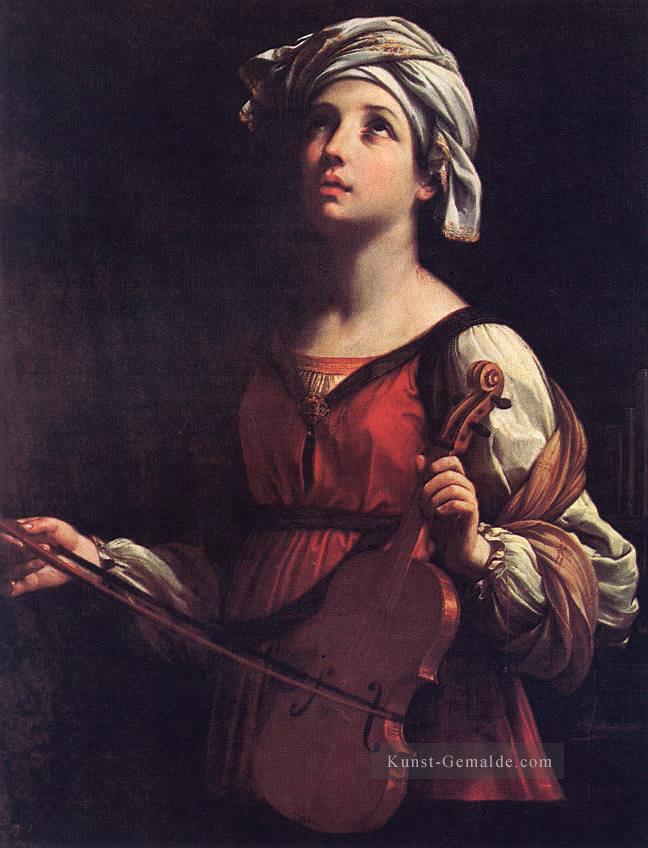St Cecilia Barock Guido Reni Ölgemälde